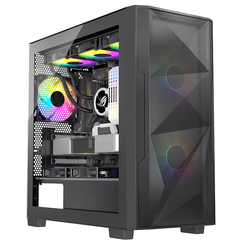 DUNAO X6M-M06 Gaming Case - Micro ATX/ITX Suppo...