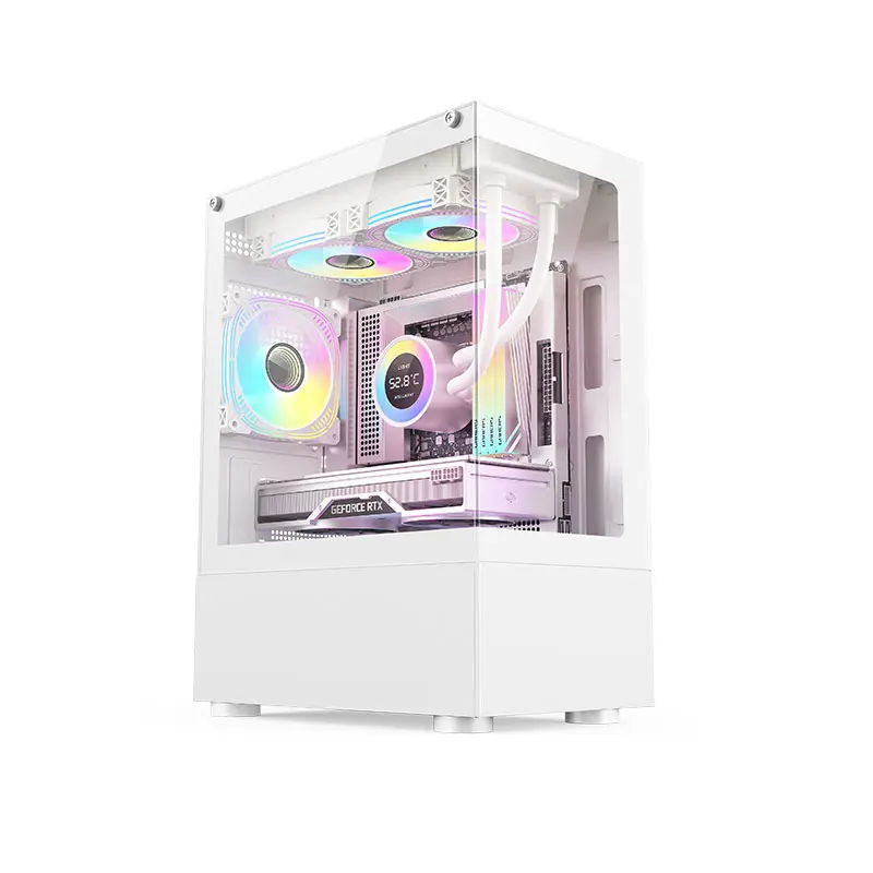 A33 Micro ATX/ITX Stylish Case with 5 Fans - Se...