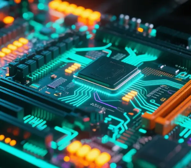 Motherboard RGB lighting effects showcase